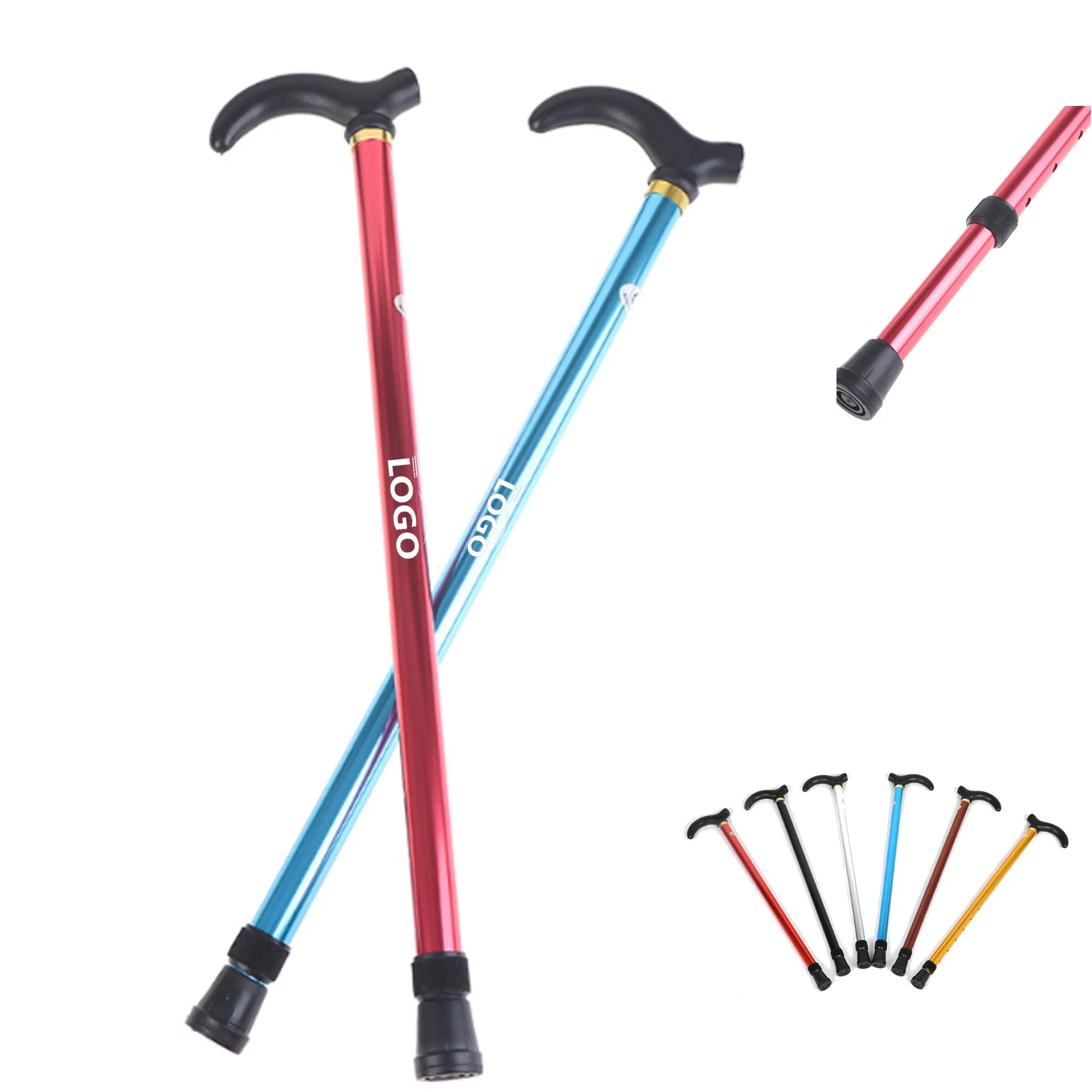 Adjustable Lightweight Aluminum Alloy Alpenstock MOQ 10pcs 2