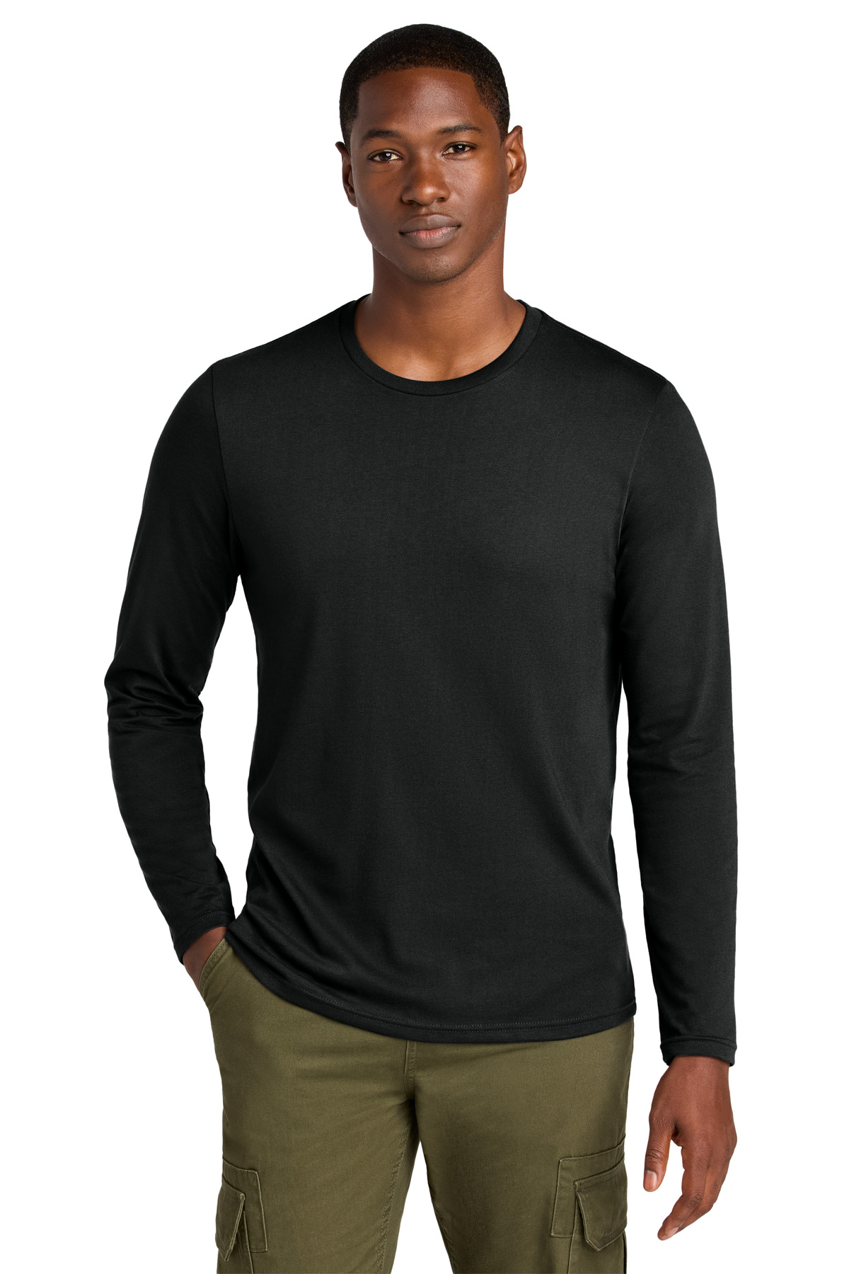 District Perfect Weight CVC Long Sleeve Tee DT185 13