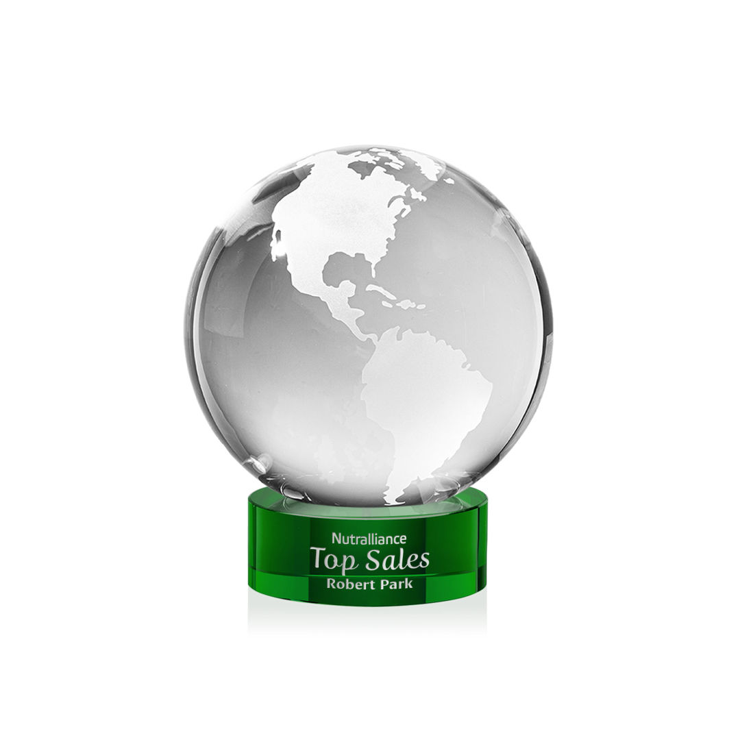 Globe Award on Stanrich Base - Green 5