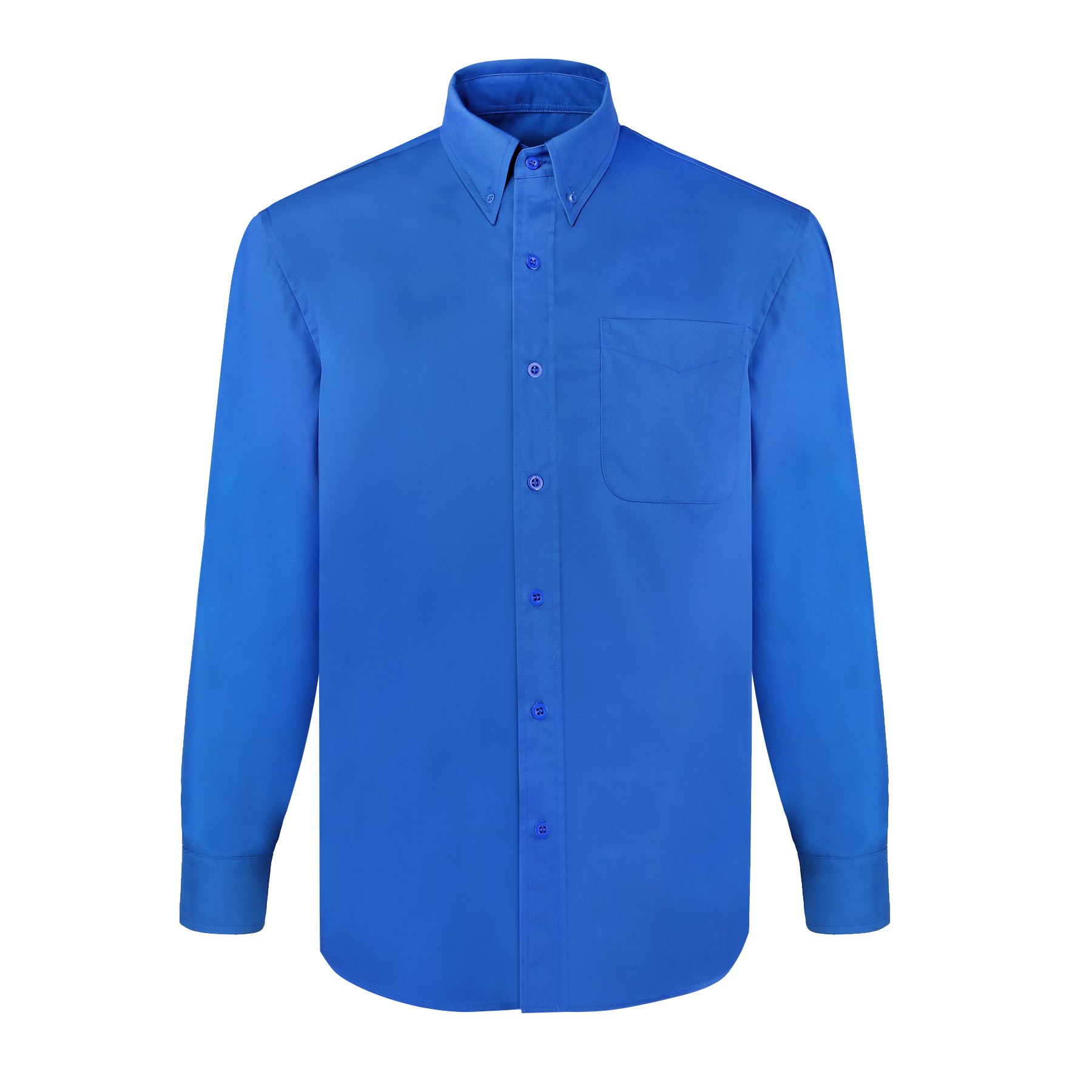Men's Woven Button Down Long Sleeve Twill Shirt 3