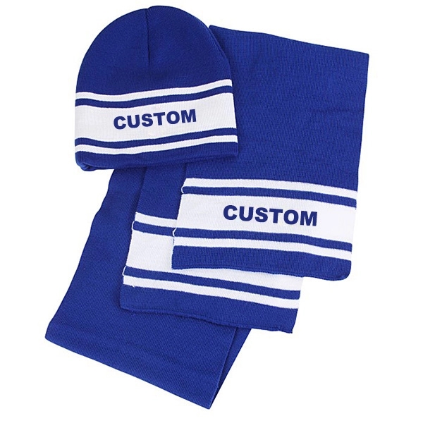 Winter Beanie and Scarf Set 3