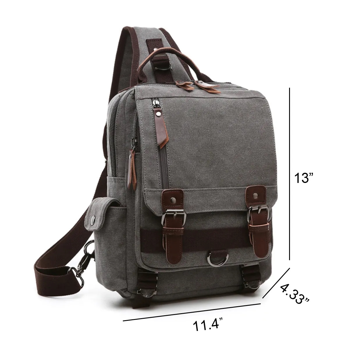 Canvas Sling Backpack 3