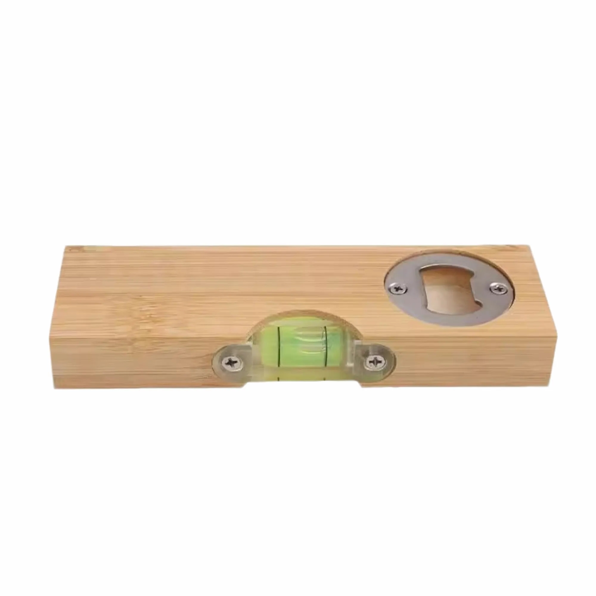 Wooden Bottle Opener With Level, Custom Logo Gift 2