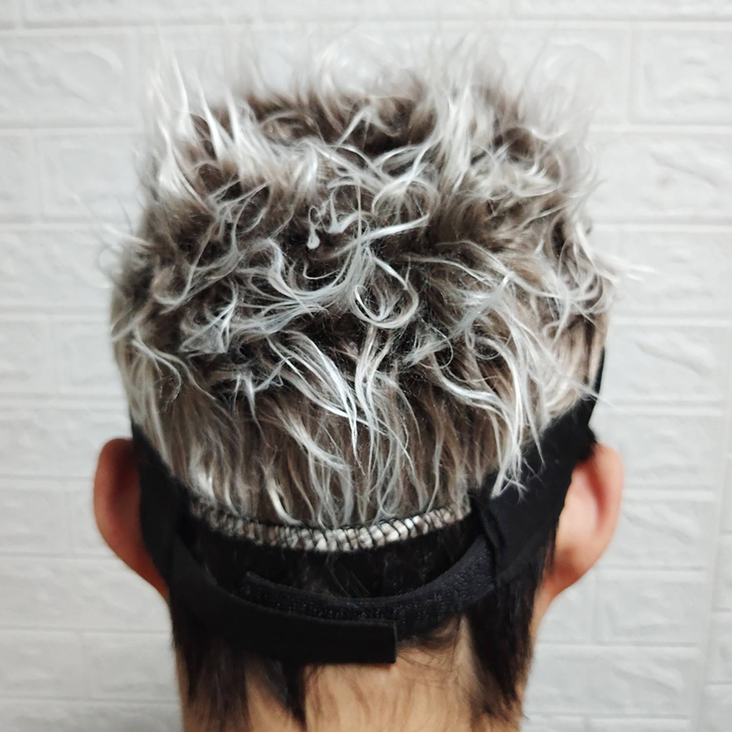 Cool and stylish hip-hop short hair wig hat 6