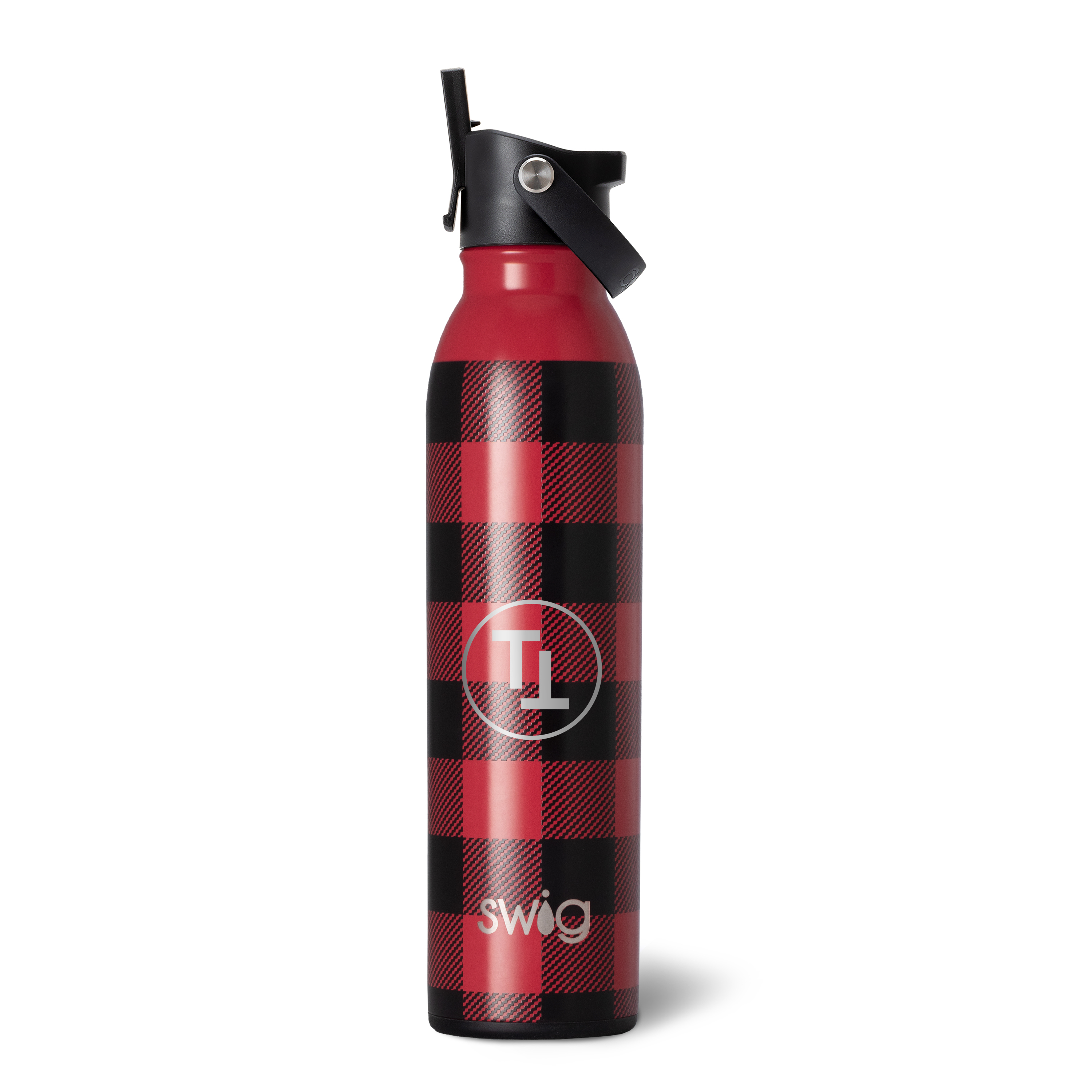 20 Oz. Swig Life Buffalo Plaid Stainless Steel Bottle, custom water bottle with logo imprint 2