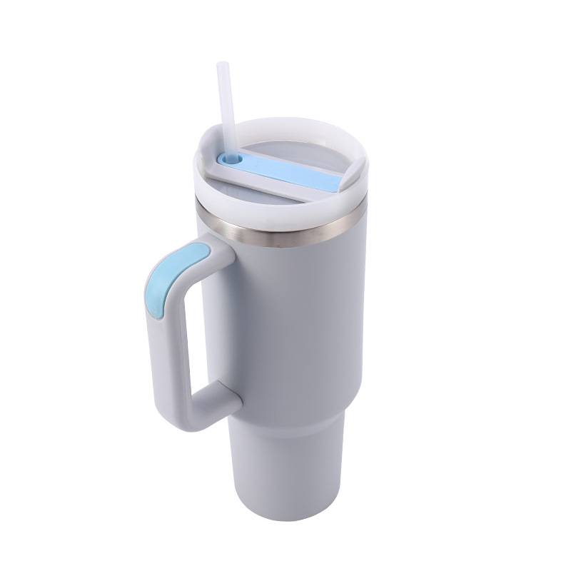 40oz Stainless Steel Insulated Cup w/ Straw 1
