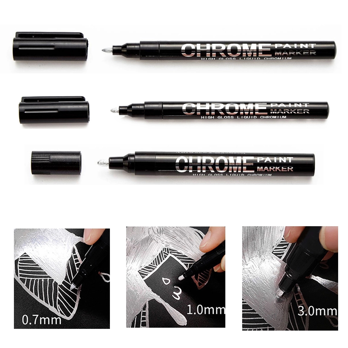 Silver Mirror Marker Pen 2