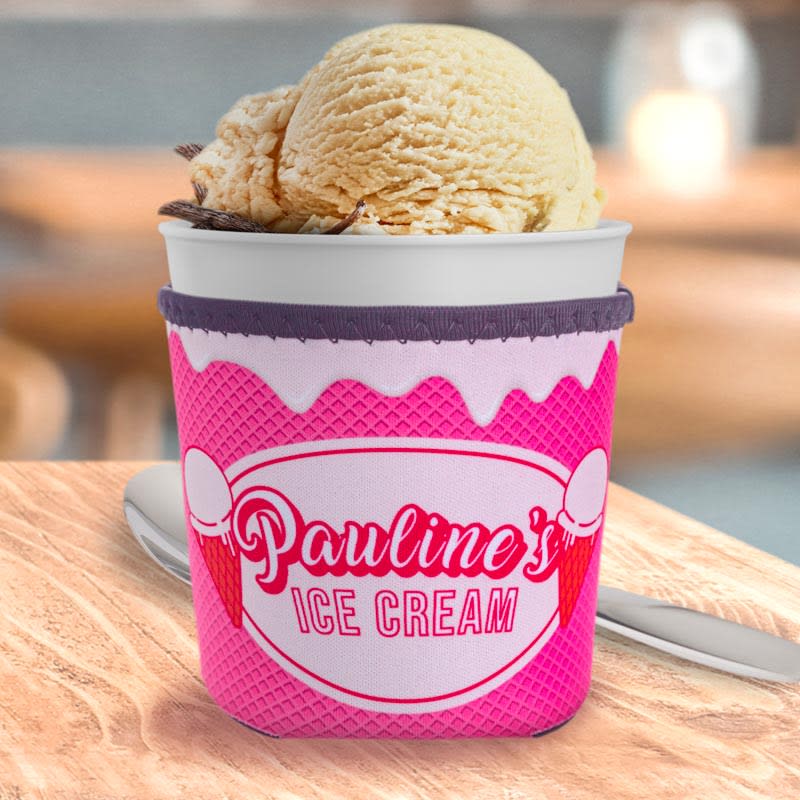Full Color Neoprene Ice Cream Pint Sleeves 10