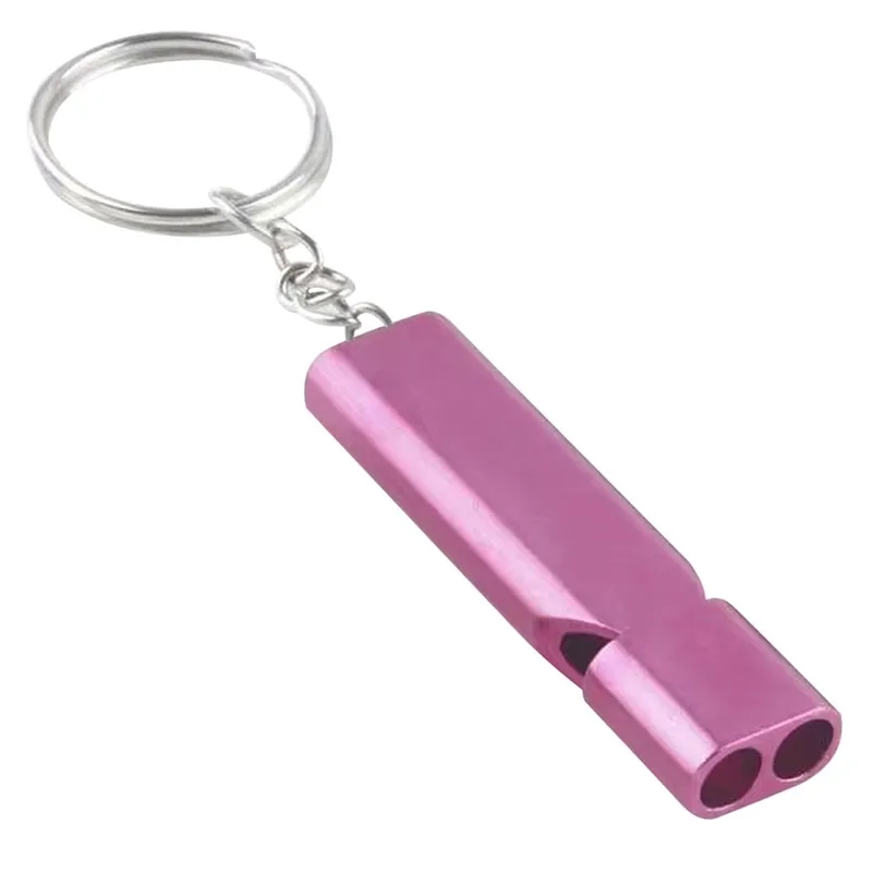 Emergency Survival Double Tube Whistle Keychain 1
