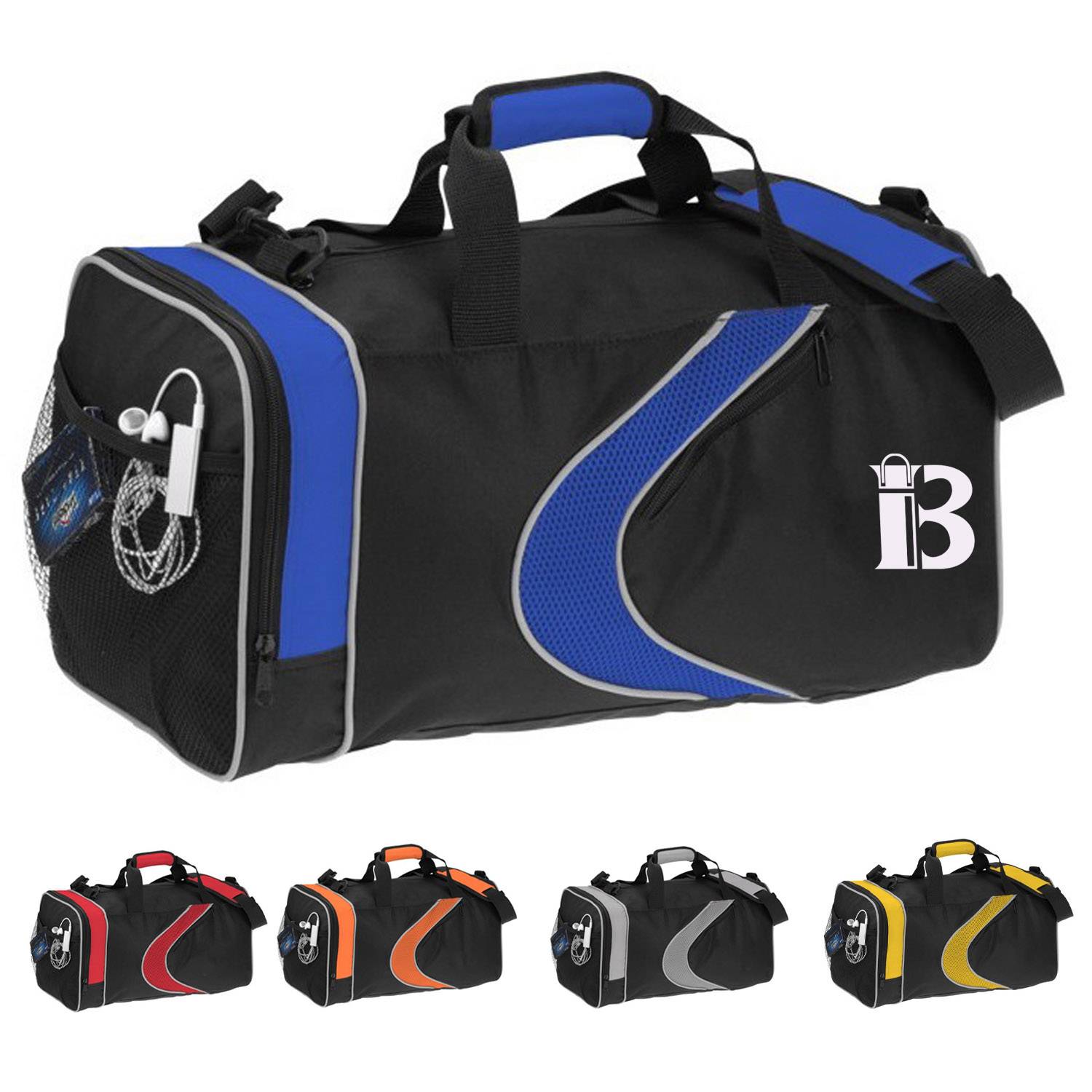 Two-Tone Polyester Wet Dry Separation Sports Duffel Bag 1