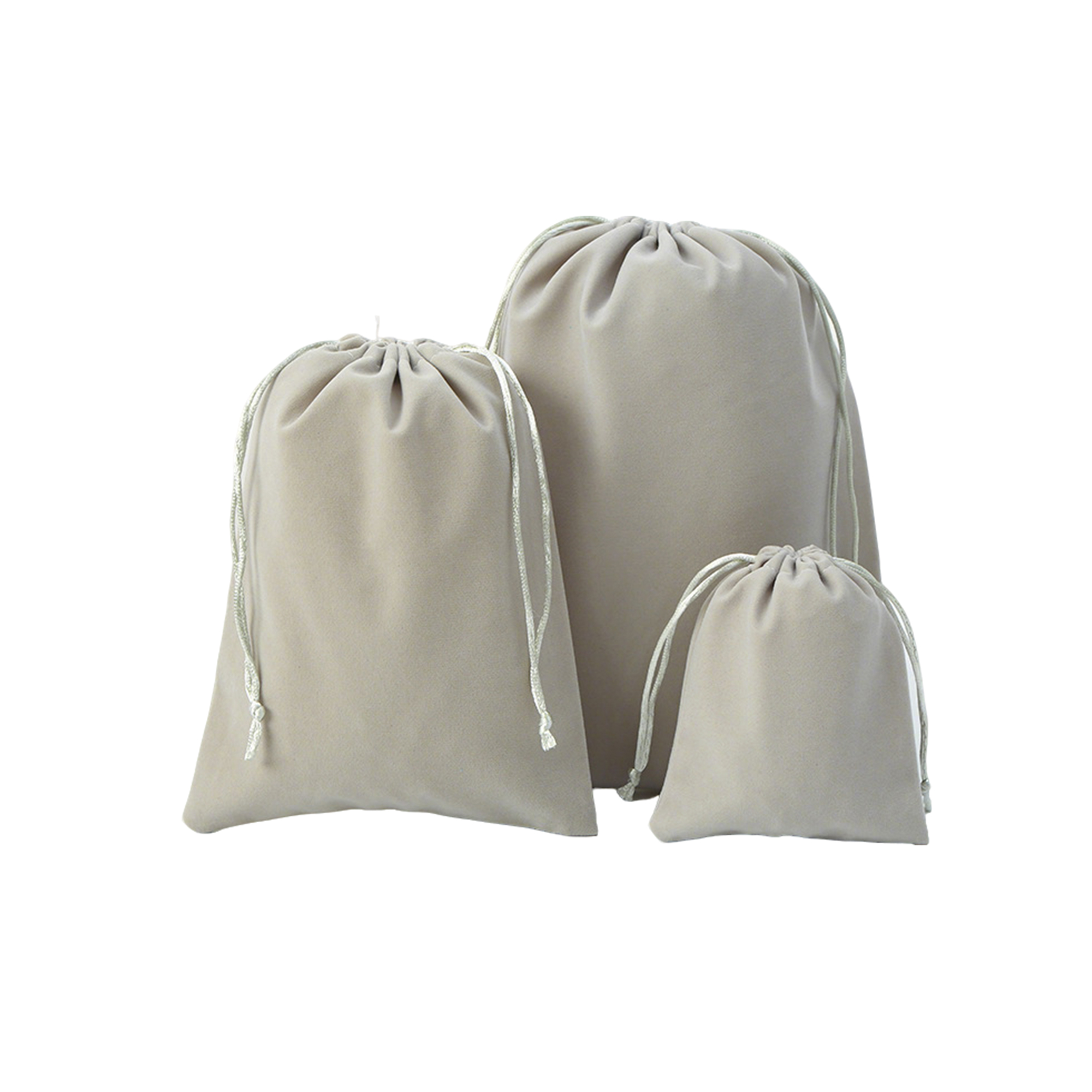 Flocked Drawstring Jewelry Storage Bag 14