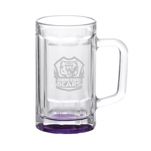 Chug 15 oz. Sports Fan Glass Beer Mug 10