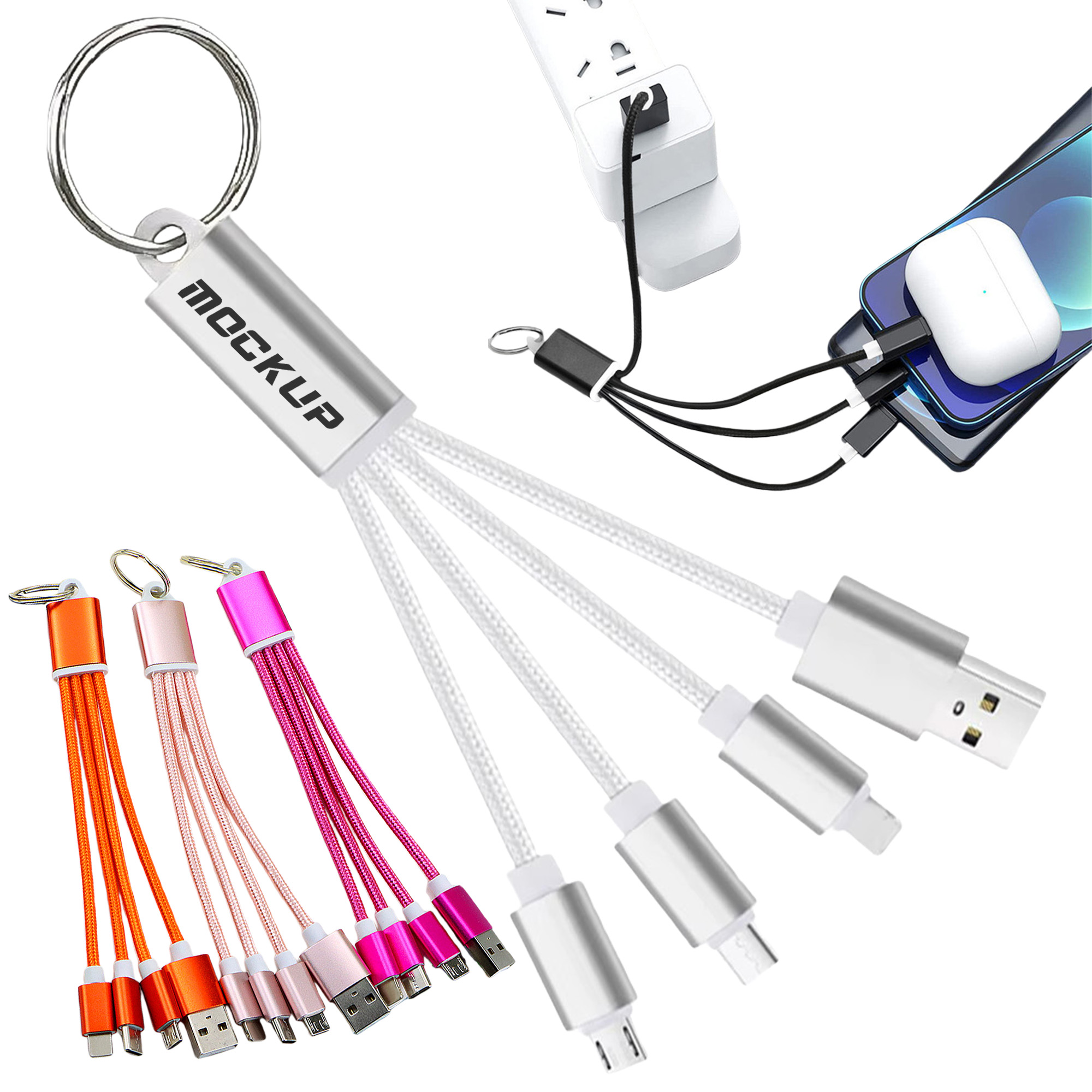 Lightweight Charging Cable Keychain 2
