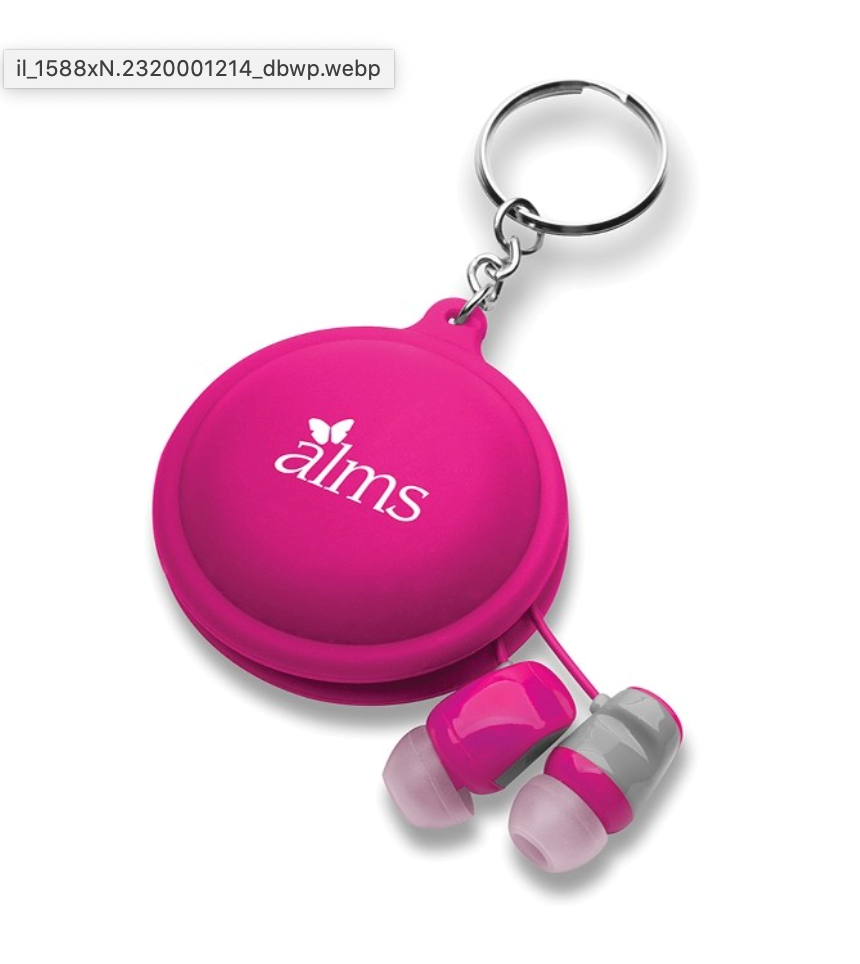 Silicon key chain earbuds case 6