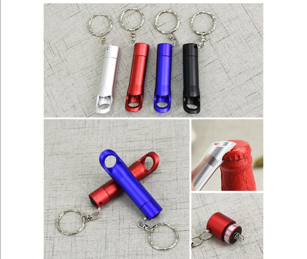 Aluminum LED Bottle Opener Keychain 2