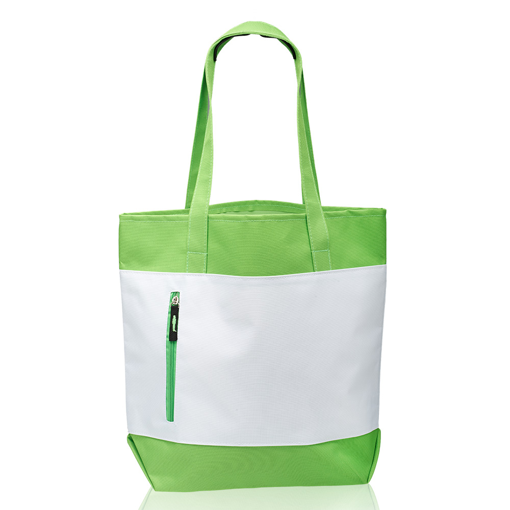 Tote Bag with Front Zipper, custom tote bag with logo imprint 2