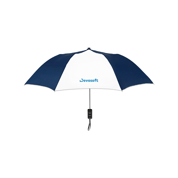 Elite Compact Folding Umbrella - 2 Color Panels 6