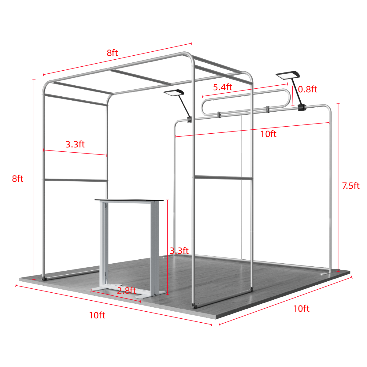 10'x10' Tradeshow Booth Kit - F Kit 5