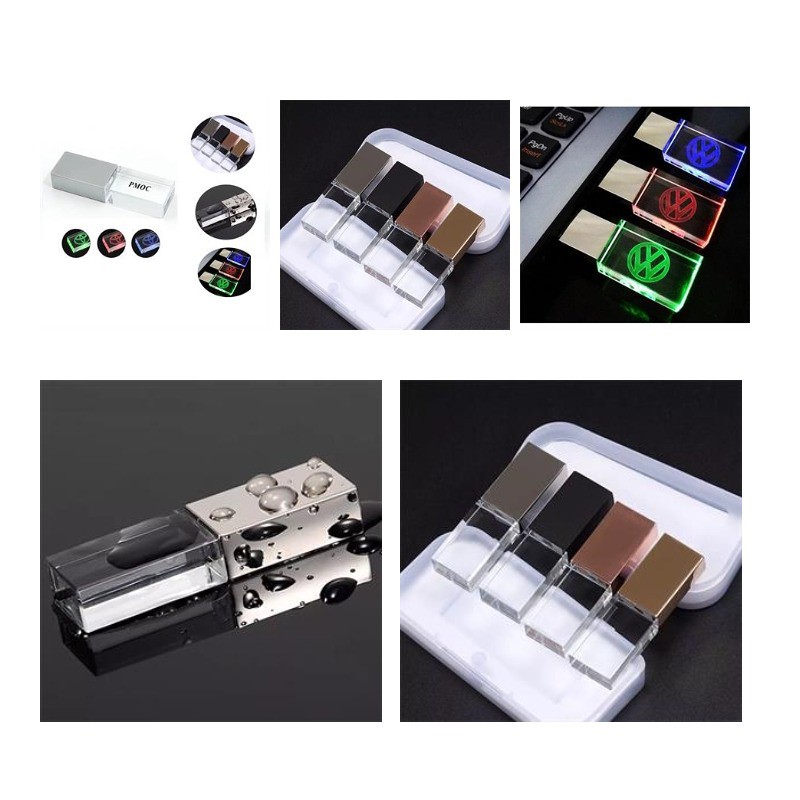 Crystal USB with Light Flash