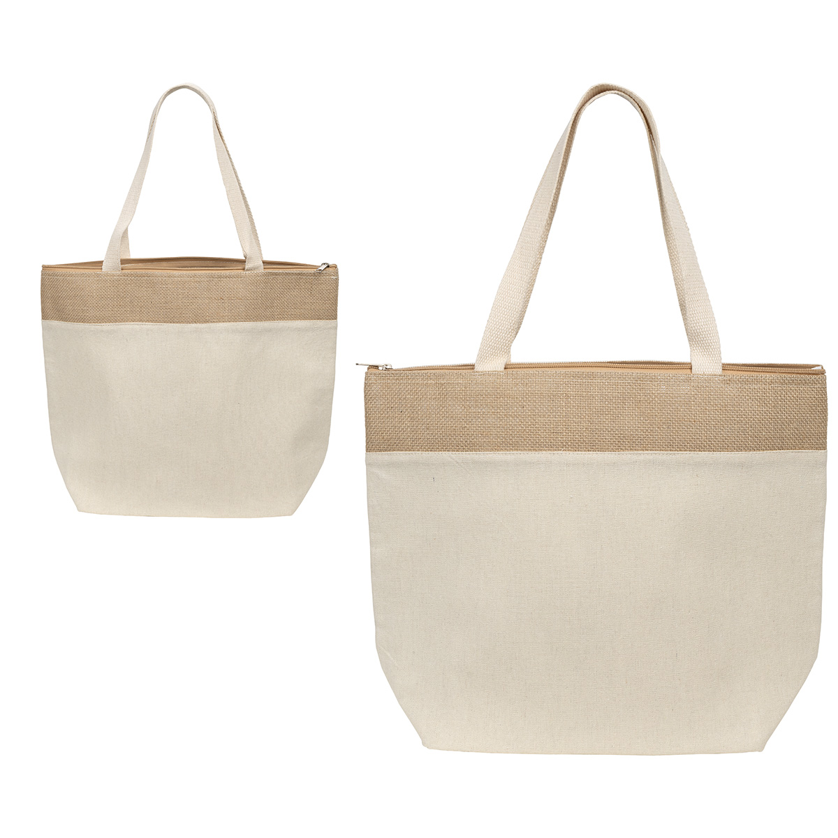 Savanna Jute & Recycled Cotton Cooler Tote 9