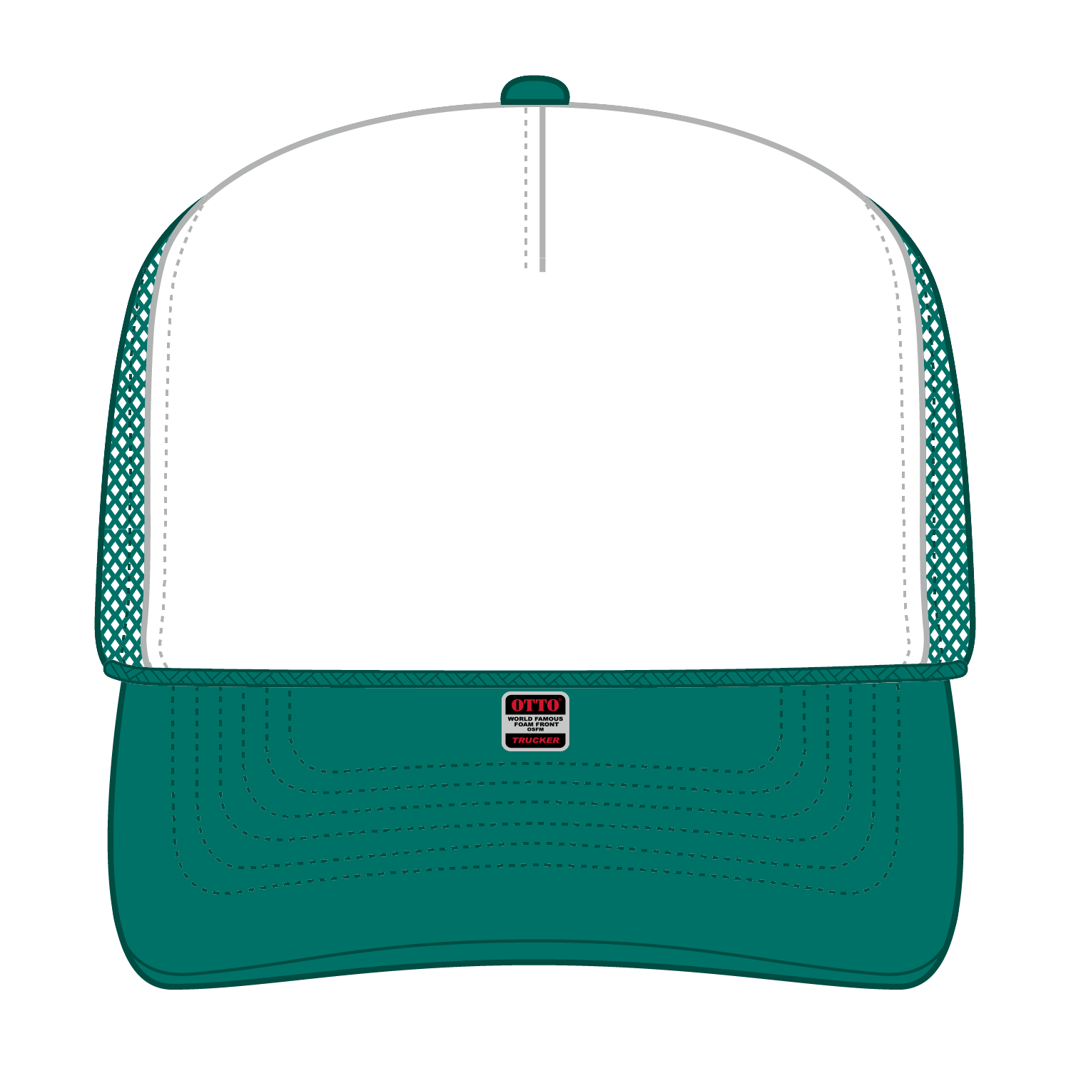 OTTO CAP® 5 Panel High Crown Mesh Back Trucker Hat 235
