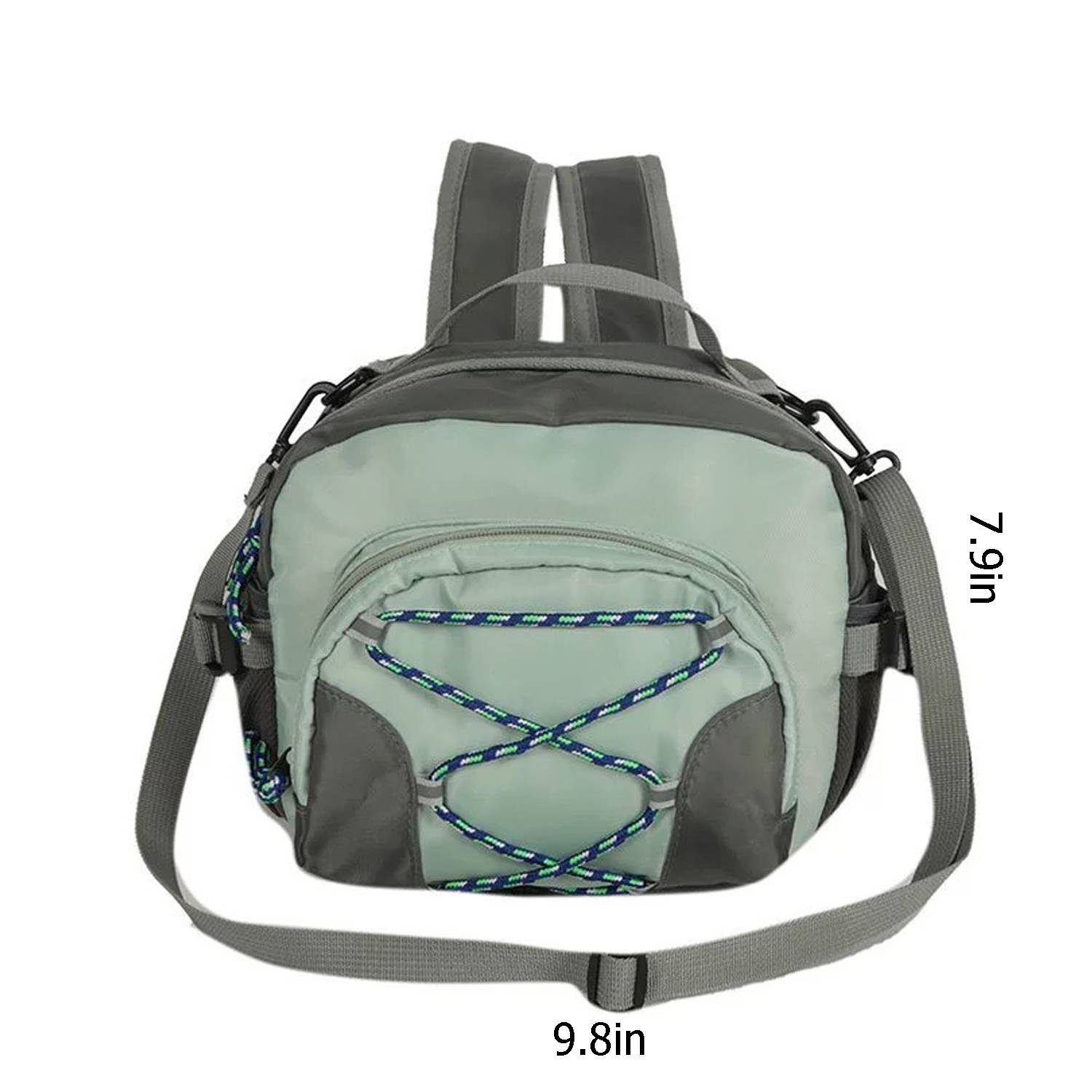 Polyester City Light Outdoor Hiking Crossbody Bag Backpack 3