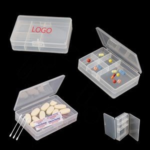 Round Shape Pill Case Tablet Box With Cutter 3