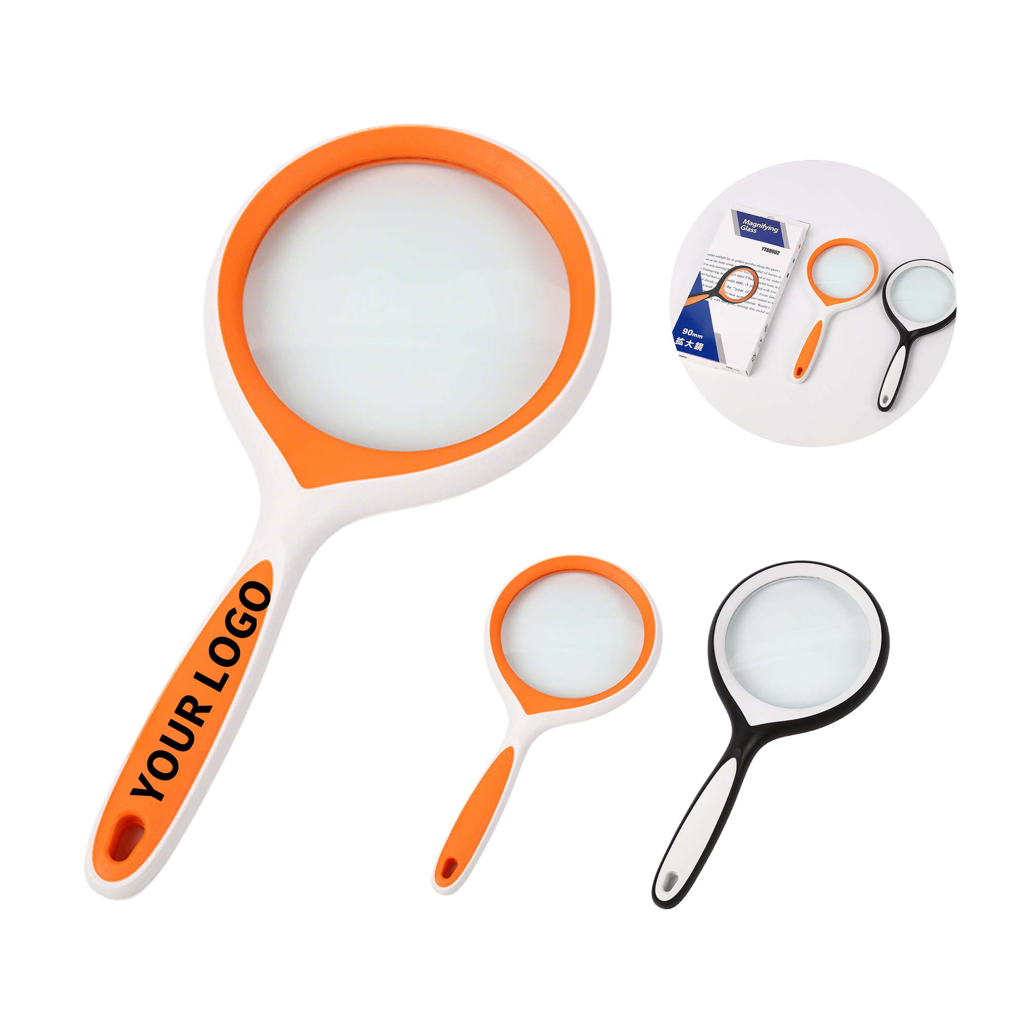 10X Glass Lens Reading Magnifier With Anti Slip Handle 1