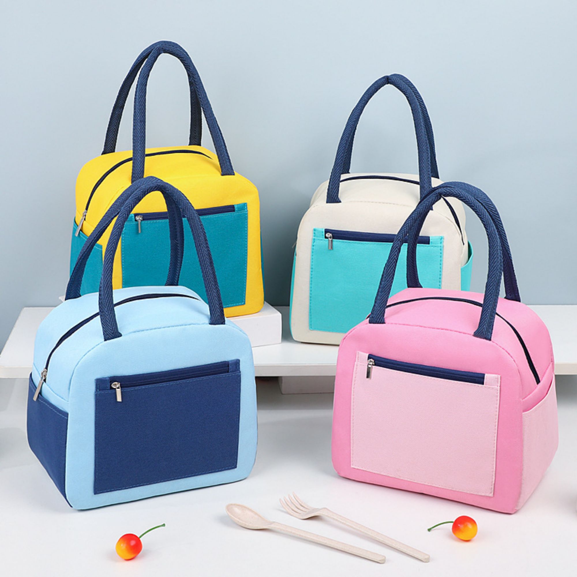 Stylish Colorful Lunch Tote Bag 4