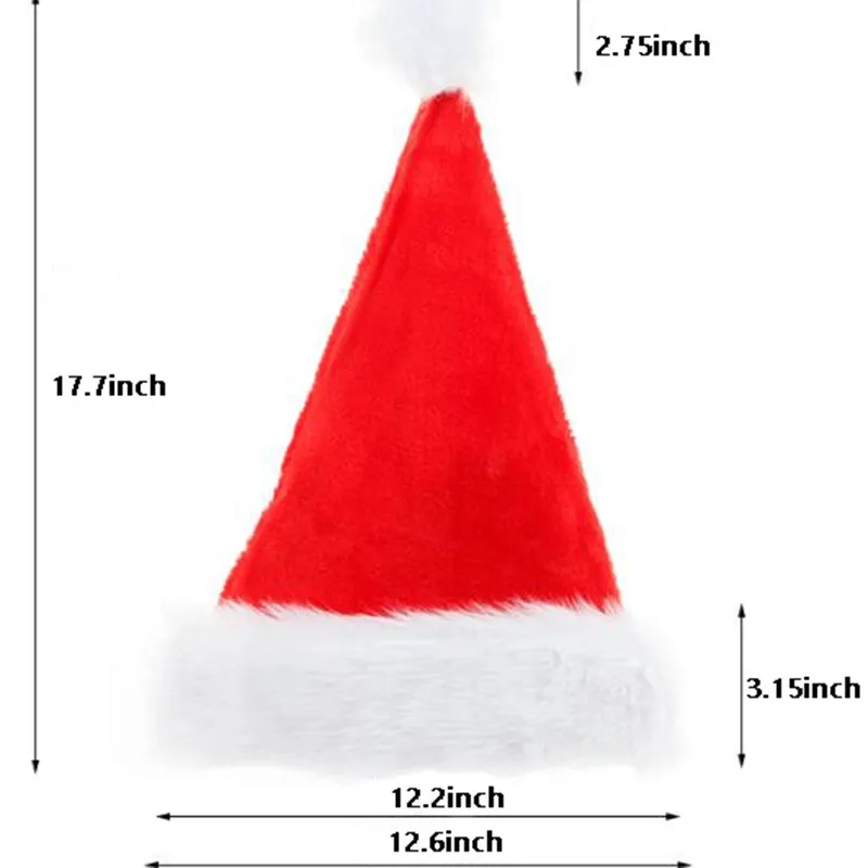 Adult Plush Christmas Hat 2
