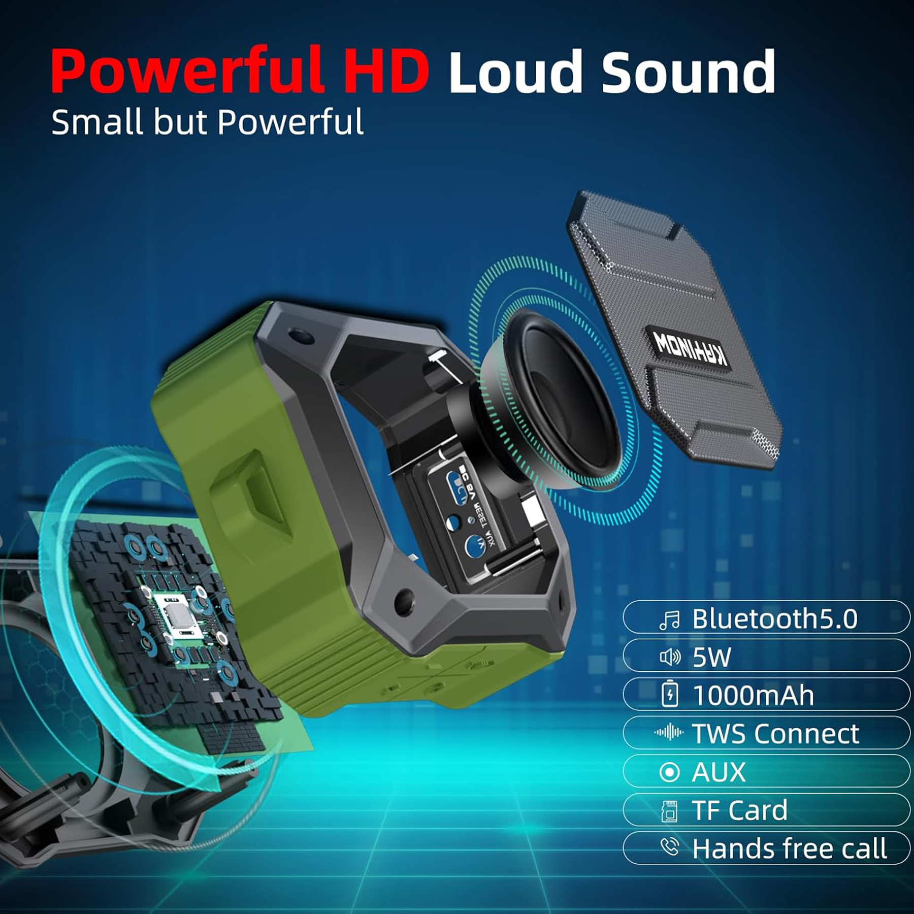 Waterproof Mini Wireless Shower Speaker 5