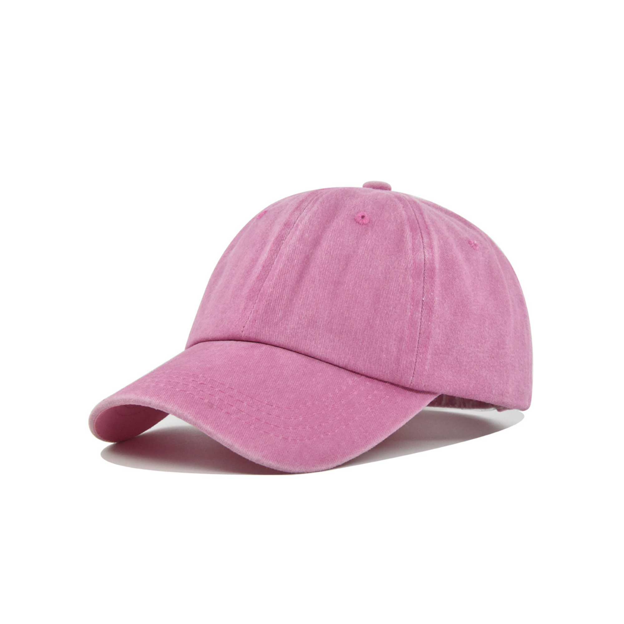 Cotton Adjustable Baseball Cap With Metal Buckle 2