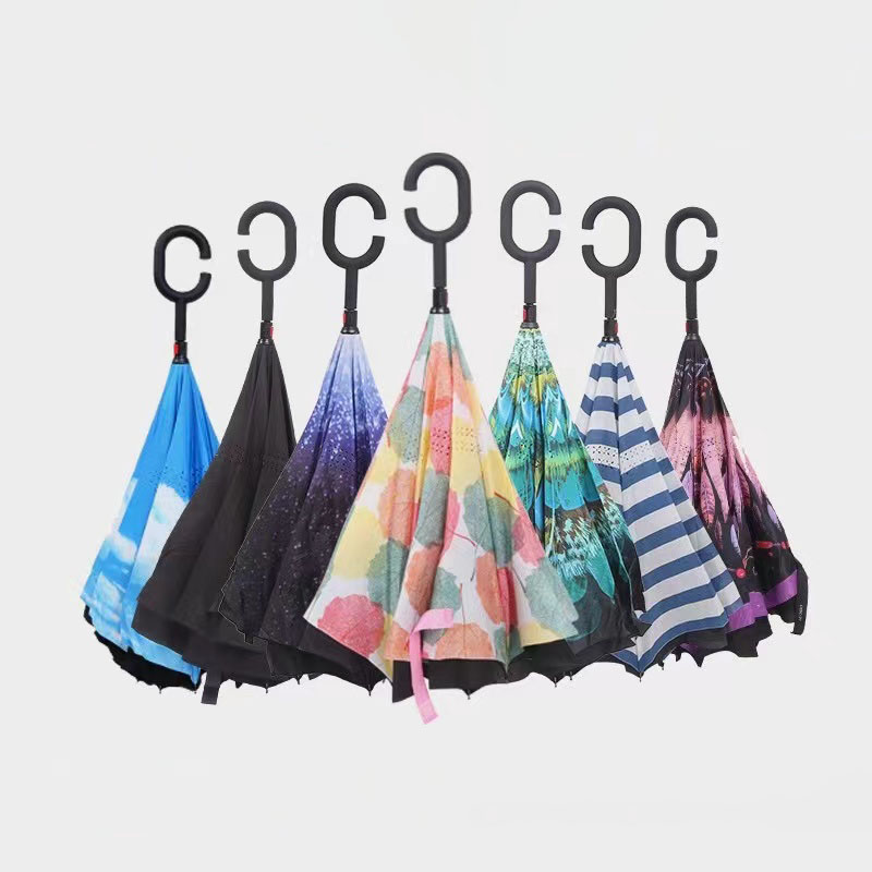 Polyester Reversible Inverted Umbrella 2
