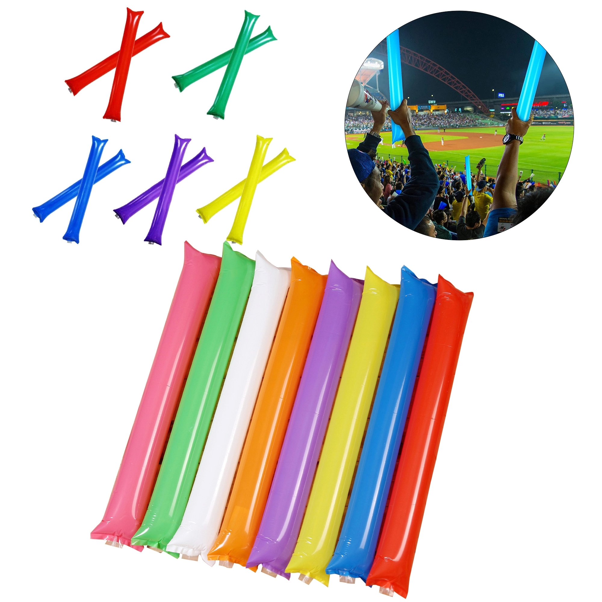 2PCS Cheerleading Thicken Thunder Sticks 1