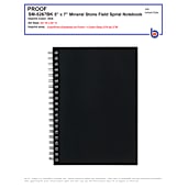 5” x 7” Mineral Stone Field Spiral  Notebook 50