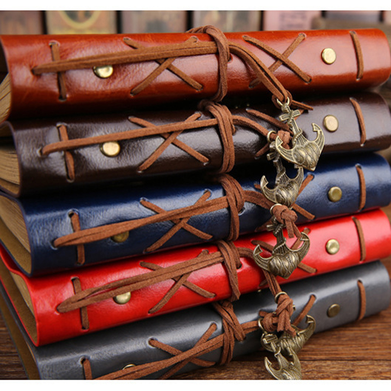 Vintage Leather Refillable Spiral Daily Notepad 10