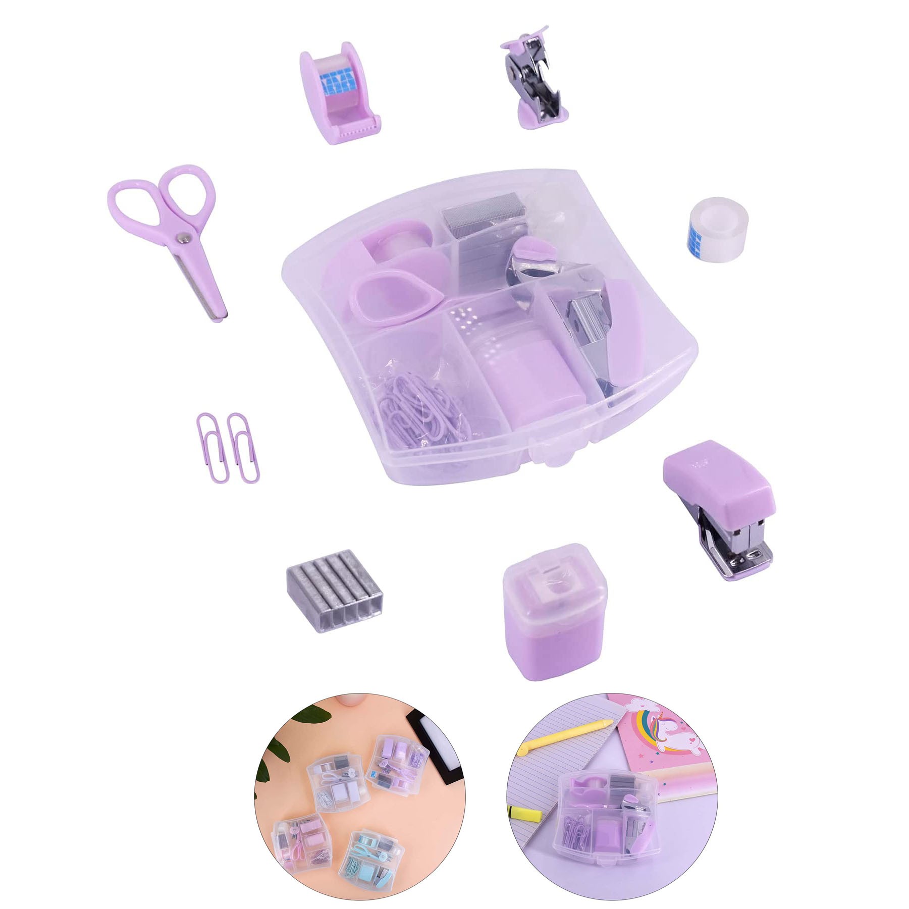 Purple Mini Office Supply Kits 2