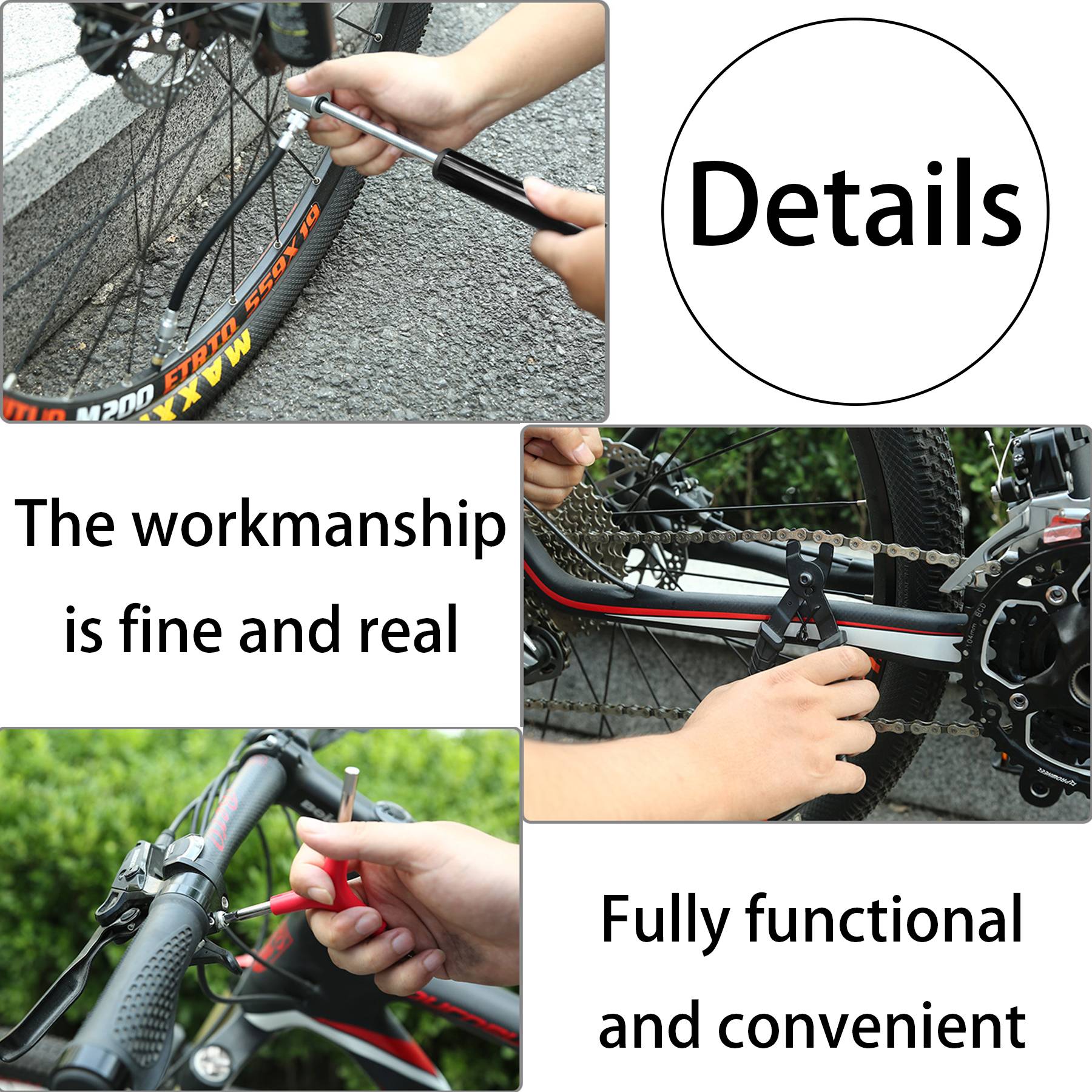 Polyester Bike repair kit tool storage bag 4