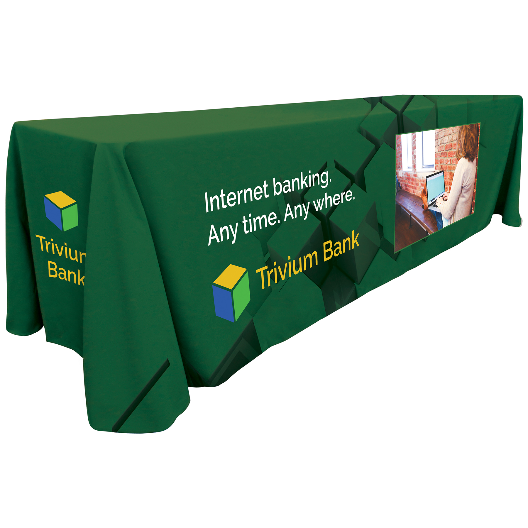 8' Custom Throw Style Table Cover 3