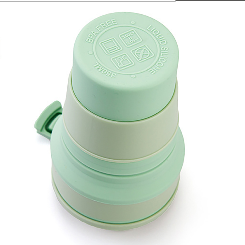 500ML Silicone Collapsible Cup Foldable Mug Portable Camping Cup 21