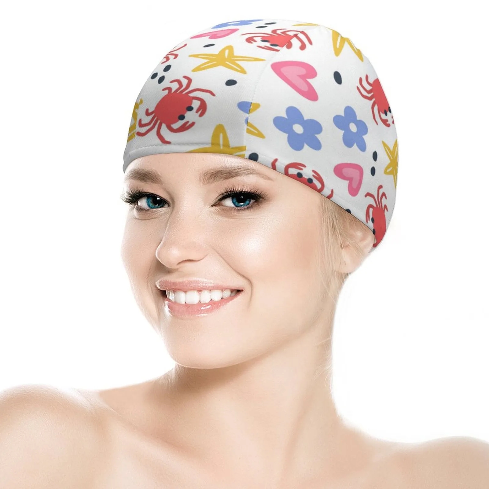 Polyester Spandex Swim Cap 6