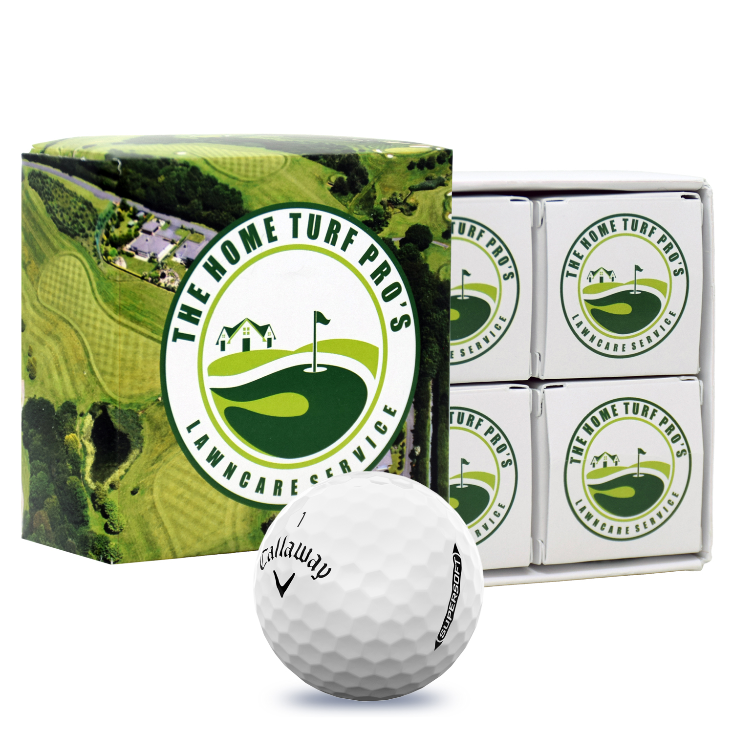 Callaway Supersoft Golf Balls in Custom 4-Ball Box