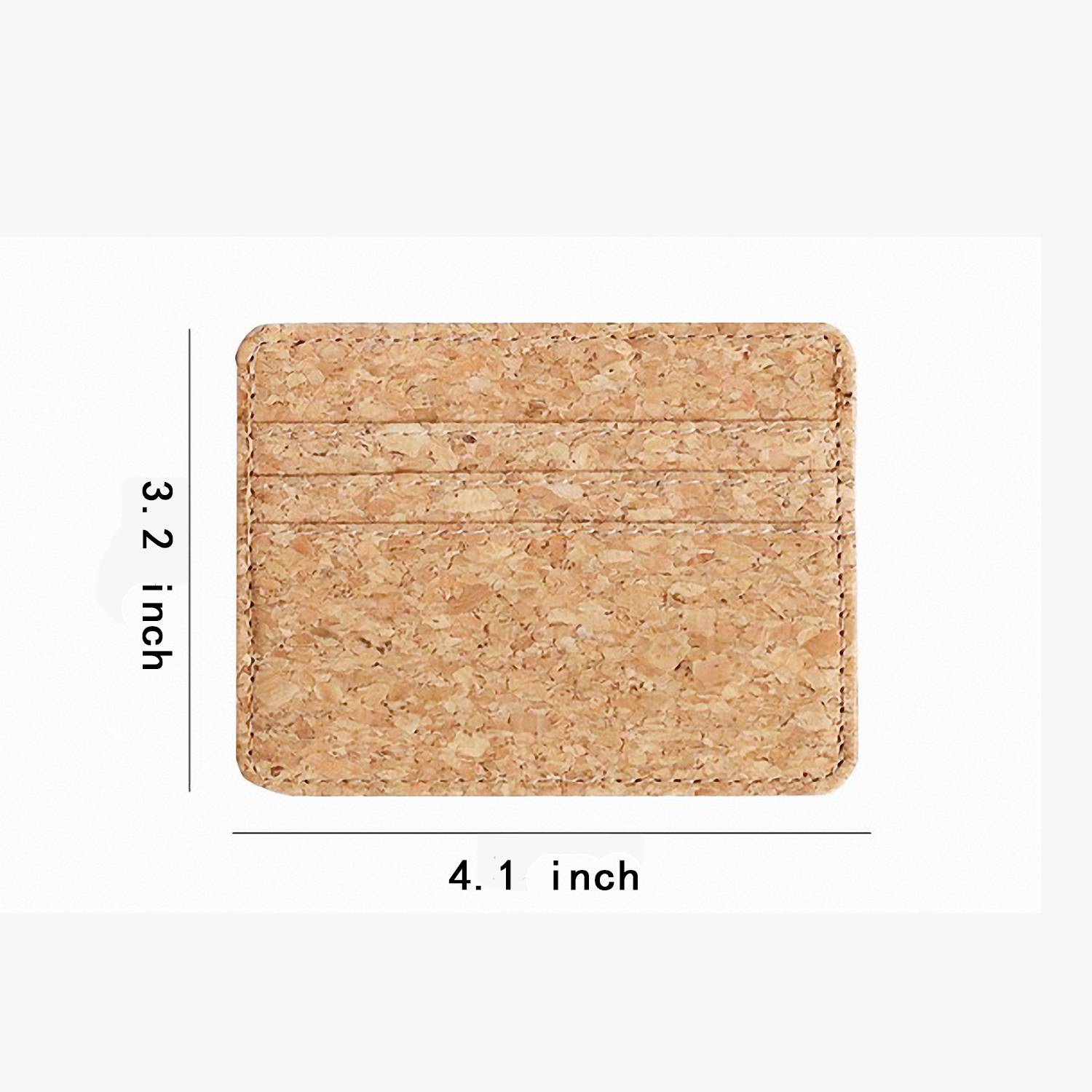 Eco-Friendly Cork Wallet Safety Card Sleeve 2