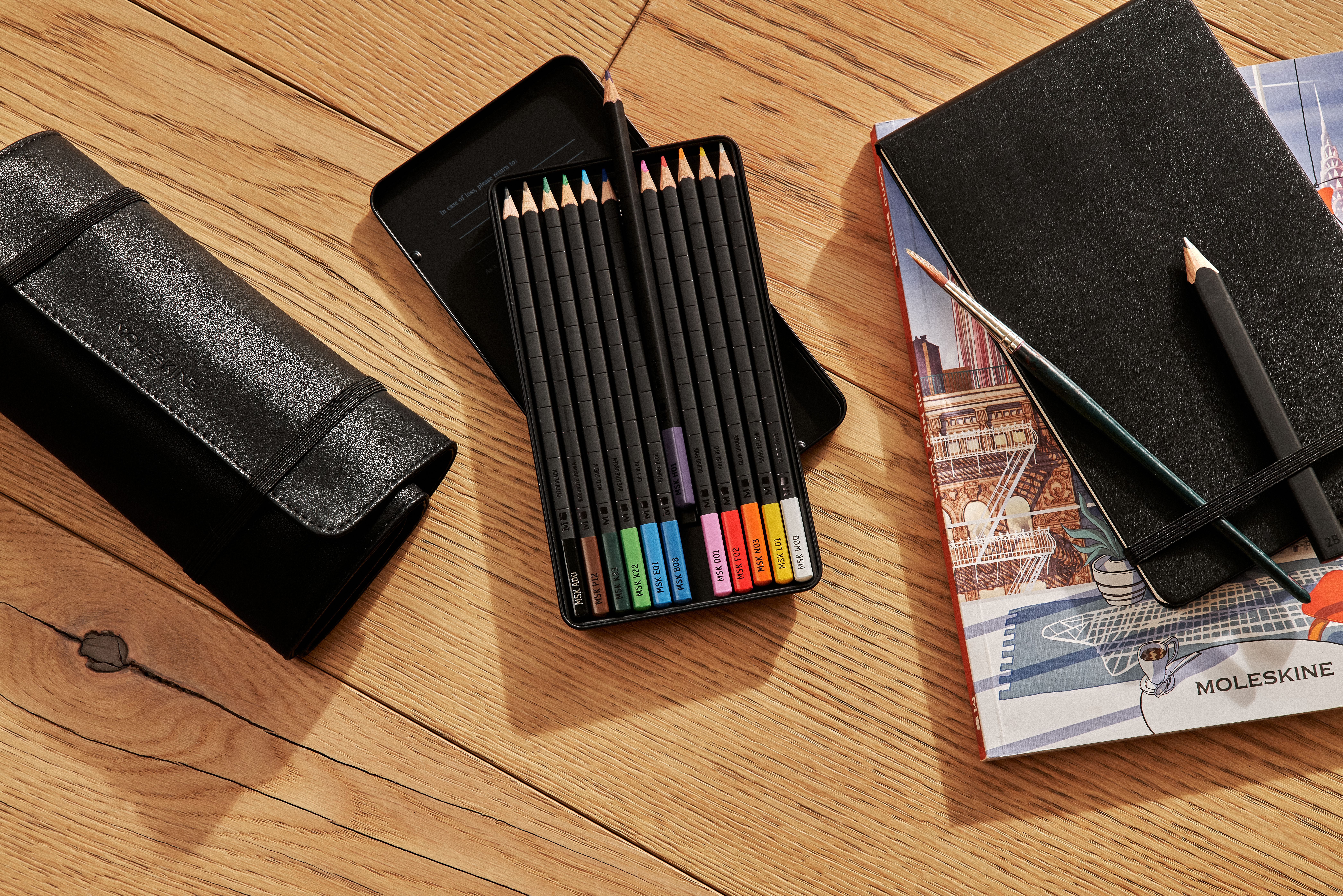 Coloring Kit Sketchbook and Watercolor Pencils