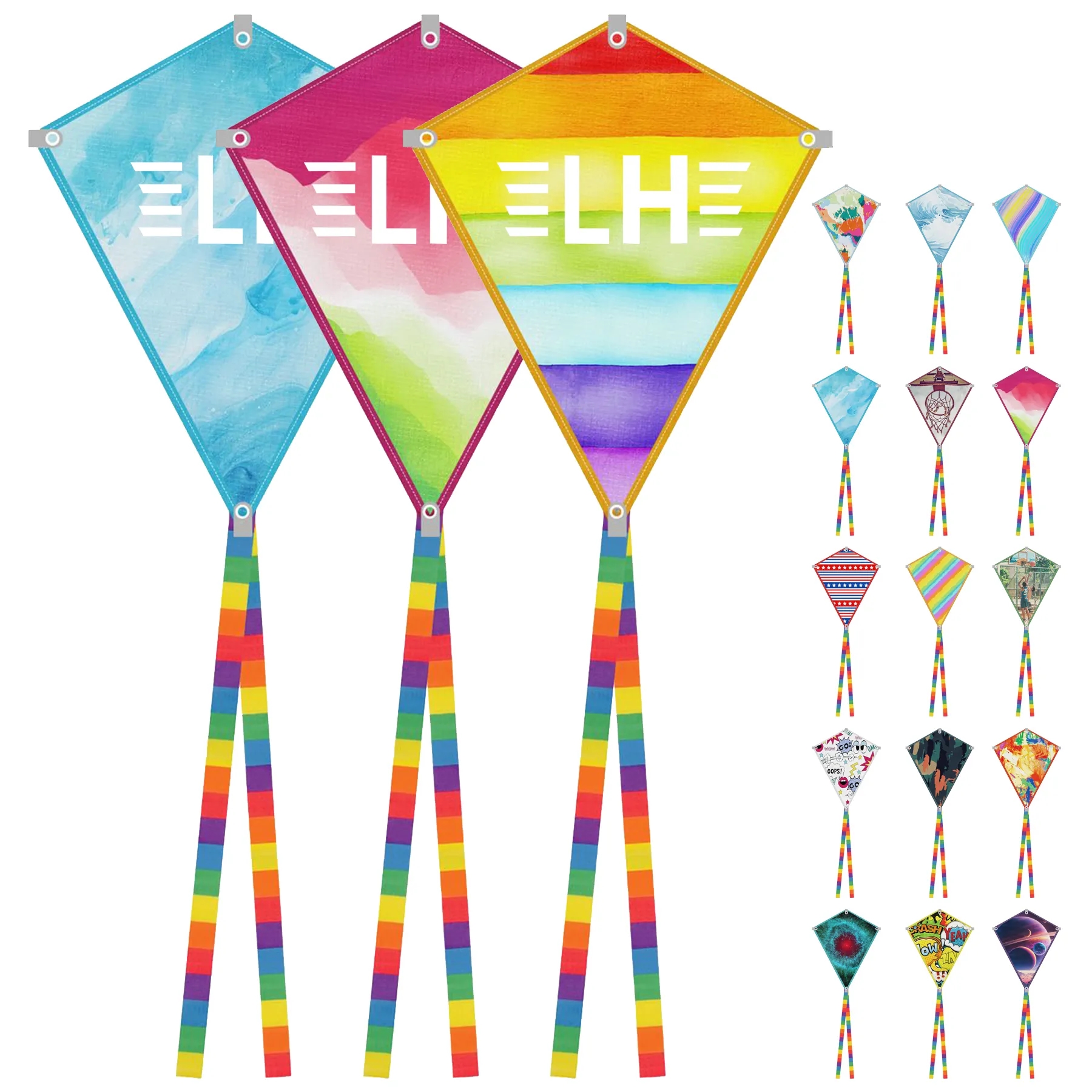 Full Color Kite Toy With String Line 15