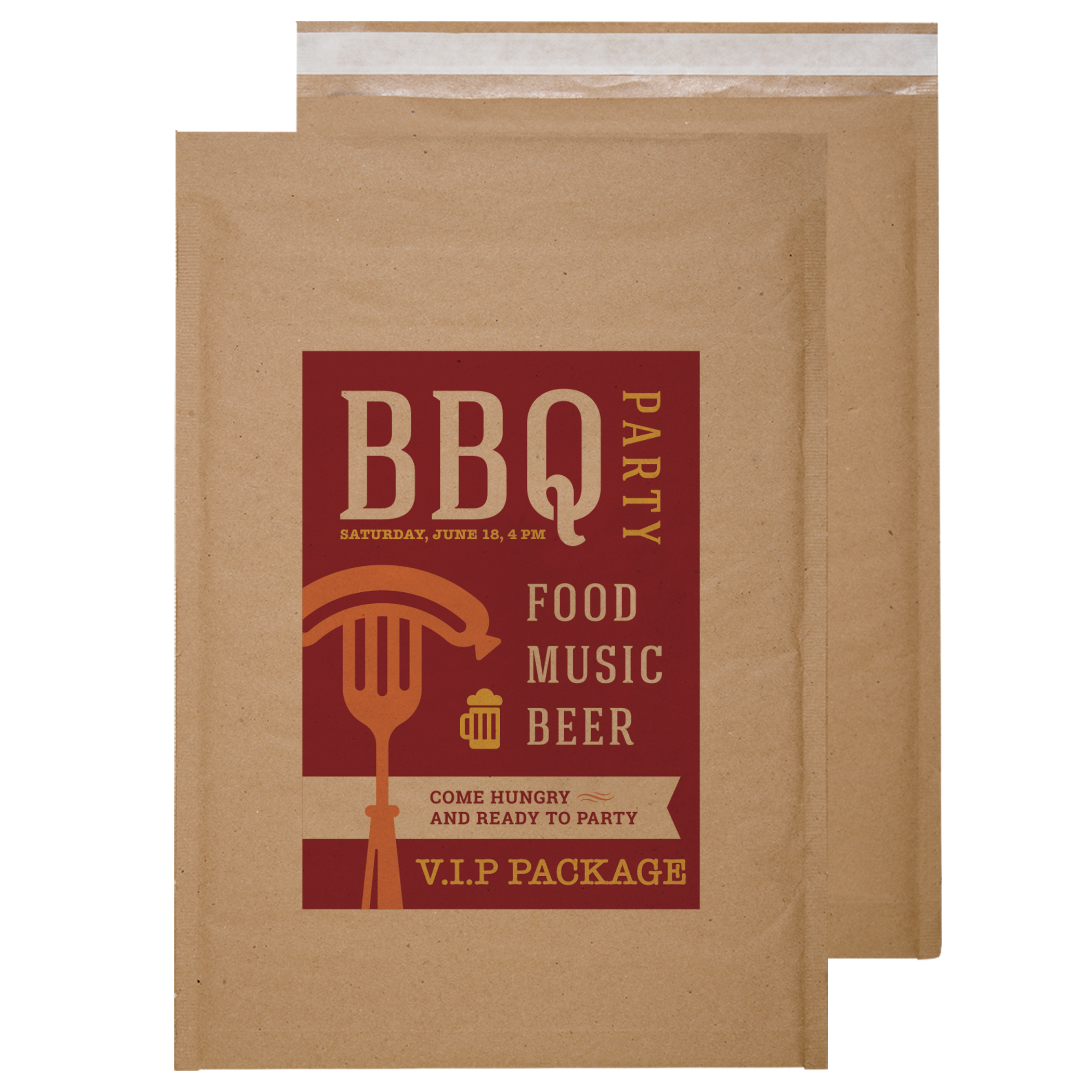 Natural Kraft Padded Mailer with Peel & Seal Closure — view 1 of 2