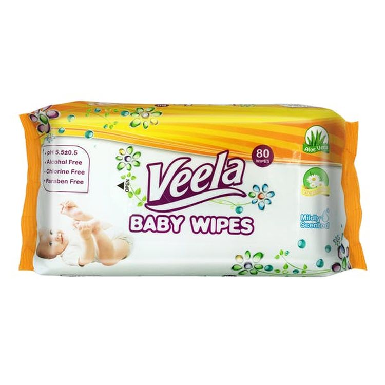 Baby Wipes - Aloe Vera Alcohol Free 80 Count 1