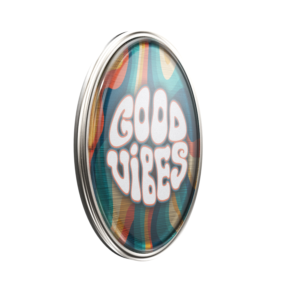 Express Vibraprint 1" x 5/8" Oval Lapel Pin 8