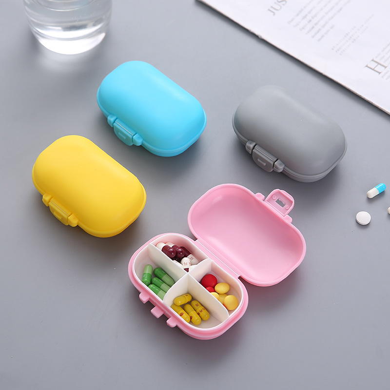 4 Compartments Portable Pill Box 1