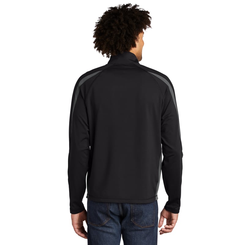Sport-Tek Sport-Wick Stretch 1/2-Zip Colorblock Pullover., custom hoodie or sweatshirt with logo imprint 14